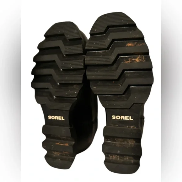 Sorel Joan of Arctic Wedge III Women's 5.5 Zip ankle/Chelsea Boot Black leather - Picture 6 of 9